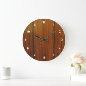 wood veneer dial große wanduhr (Zuhause)