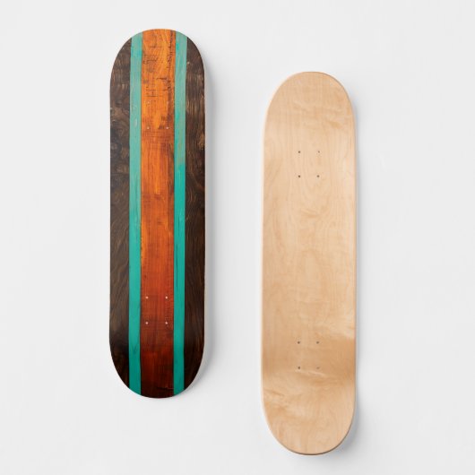 Wood vintage design skateboard (Vorderseite)