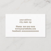 Wood Visitenkarte (Rückseite)