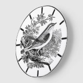 Wood Warbler British Bird Large Clock Große Wanduhr (Winkel)