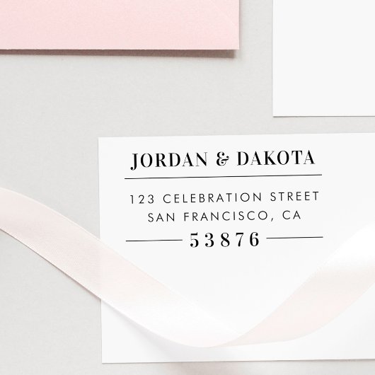 Wood Wedding Rücksendeadresse für benutzerdefinier Gummistempel