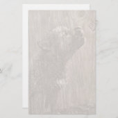 Wood Wolf Pup Art Briefpapier (Vorne/Hinten)