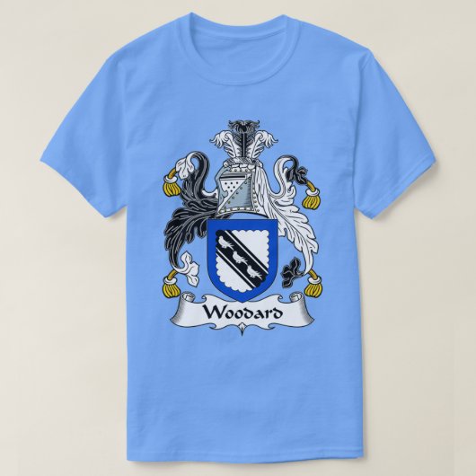 Woodard Coat of Arms Family Crest T-Shirt (Design vorne)