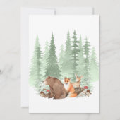 Woodbaby-Dusche Einladung Baby-Dusche (Rückseite)