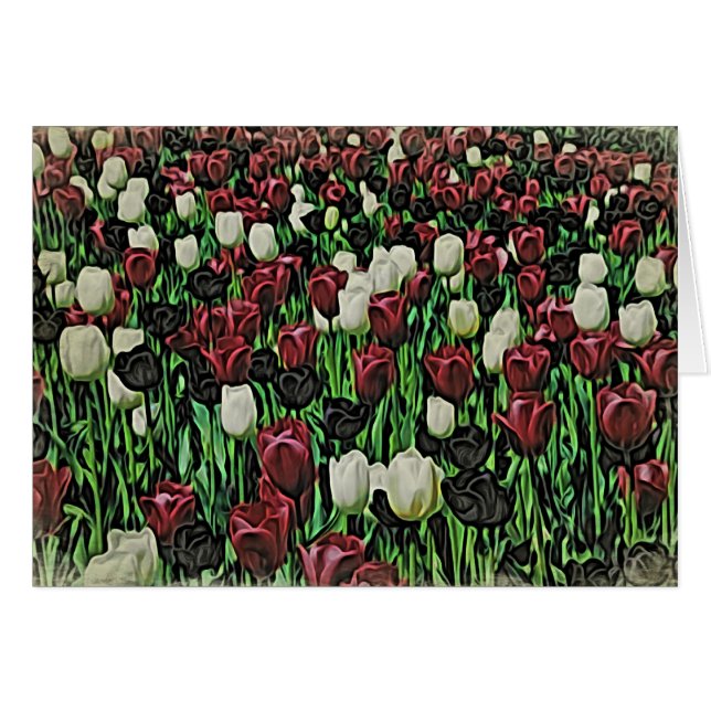 Woodblock Tulpen (Vorderseite (Horizontal))
