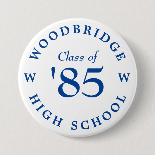 Woodbridge High School Class von '85 Button (Vorderseite)