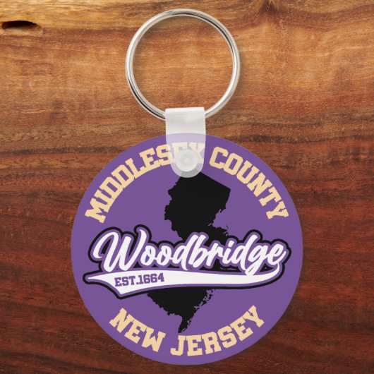 Woodbridge, New Jersey Schlüsselanhänger (Vorderseite)