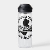Woodbridge, New Jersey Trinkflasche (Rückseite)