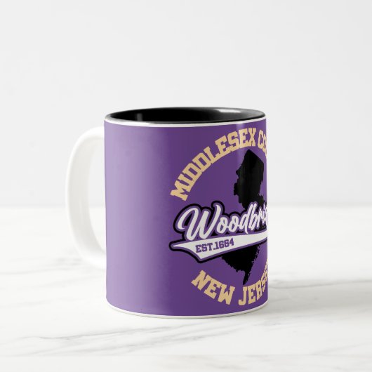 Woodbridge, New Jersey Zweifarbige Tasse (Vorderseite Links)