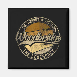Woodbridge Nj New Jersey Vintage abgenutzt Magnet