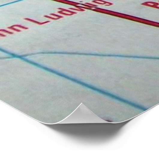 Woodbridge, VA Vintag Map Poster (Ecke)