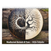 Woodburned Animals & Trees – 2026 Calendar Kalender (Titelbild)