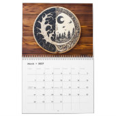 Woodburned Animals & Trees – 2026 Calendar Kalender (Mär 2027)