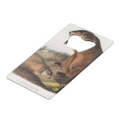 Woodchuck Camping Deko Gips Geldbeutel Flaschenöffner (Rückseite Schrägansicht)