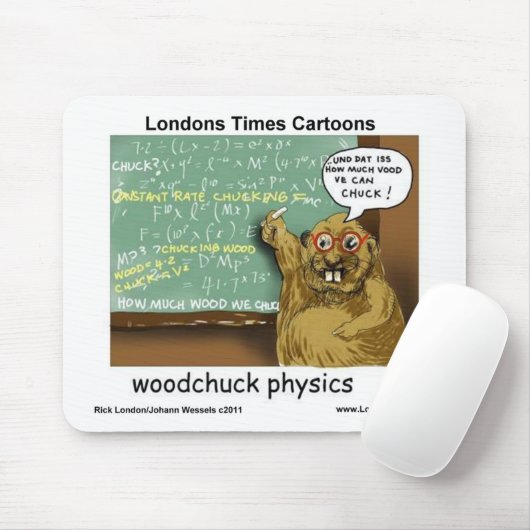 Woodchuck Physik Funny gibt T-Shirts Tasse & Karte Mousepad (Mit Mouse)