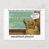 Woodchuck Physik Funny T-Shirts Tasse Geschenke Et Postkarte (Vorderseite)