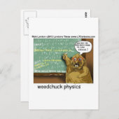 Woodchuck Physik Funny T-Shirts Tasse Geschenke Et Postkarte (Vorne/Hinten)