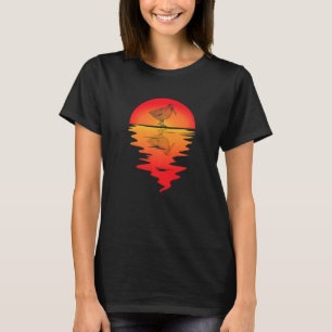 Woodcock Bird Vintag Sunset Timberdoodle Woodcock T-Shirt