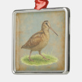 Woodcock design Christmas tree decoration Ornament Aus Metall (Links)