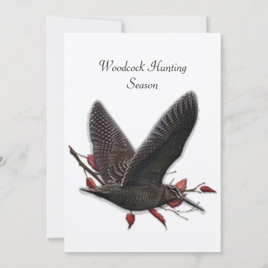 Woodcock Einladung (Vorderseite)