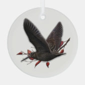 Woodcock Ornament Aus Glas (Rückseite)