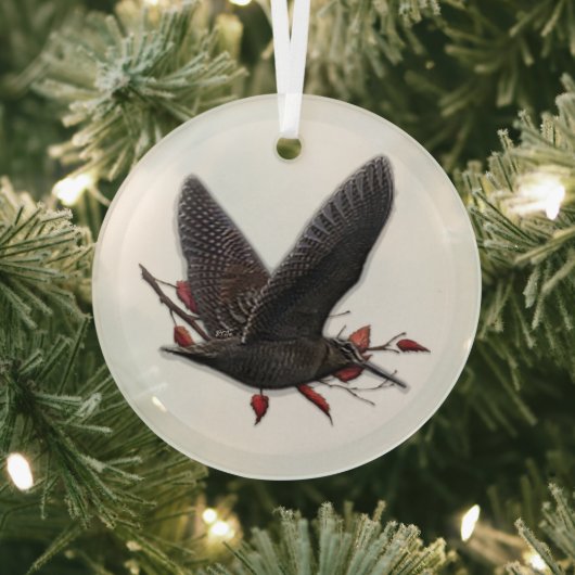 Woodcock Ornament Aus Glas (InSitu)