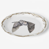 Woodcock Pappteller (Schrägansicht)