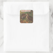 Woodcock Quadratischer Aufkleber (Tasche)