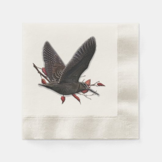 Woodcock Serviette (Vorderseite)