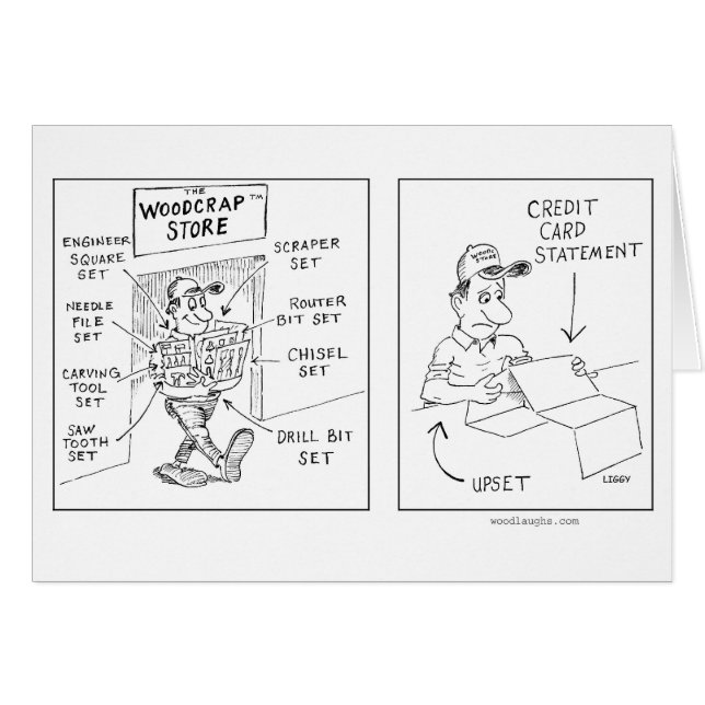 Woodcrap Karte (Vorderseite (Horizontal))