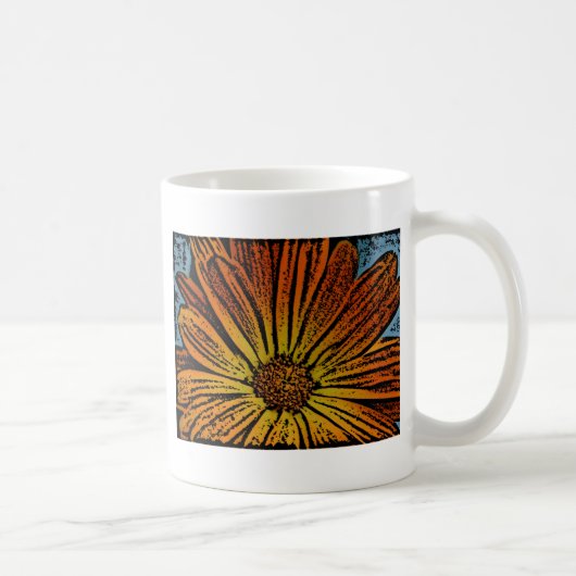 Woodcut Daisy Kaffeetasse (Rechts)