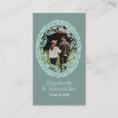 Woodcut Wreath Party Ticket (Vorderseite)