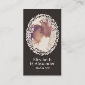 Woodcut Wreath Party Ticket - Black (Vorderseite)