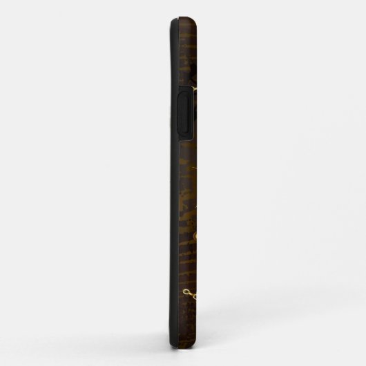 Wooden Background with Mechanical Seahorse Case-Mate iPhone Hülle (Hinten/Rechts)