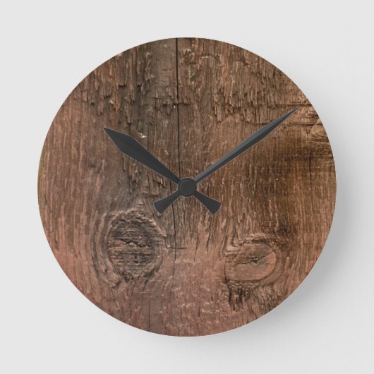 Wooden board wall clock runde wanduhr (Vorderseite)