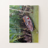 Wooden Boat in Mekong Delta Puzzle (Vertikal)