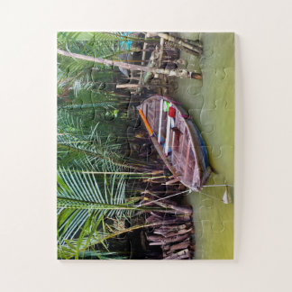 Wooden Boat in Mekong Delta Puzzle