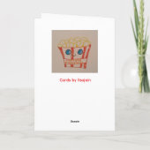 Wooden Door 🚪 In Brick 🧱 Building Karte (Rückseite)