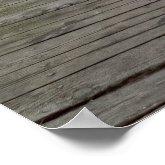 Wooden Footbridge Poster (Ecke)