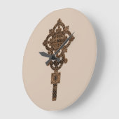 Wooden Hand Cross  Große Wanduhr (Winkel)