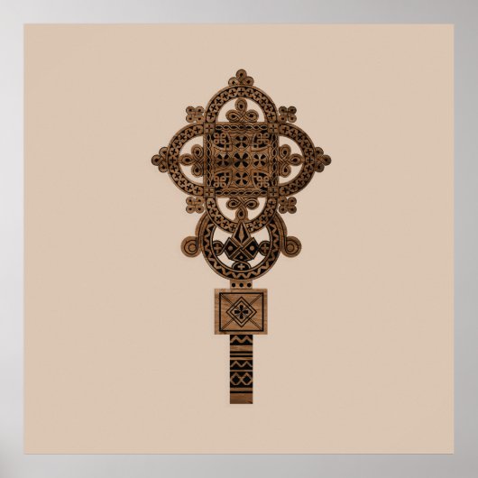 Wooden Hand Cross  Poster (Vorne)