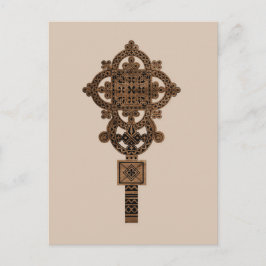 Wooden Hand Cross  Postkarte