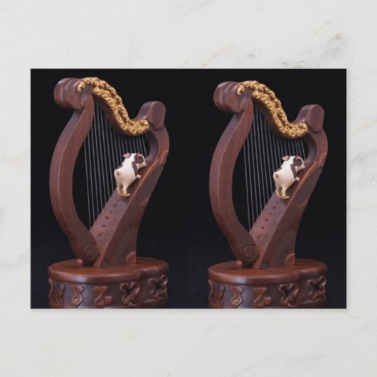 Wooden Harp Adventure Postcard Postkarte (Vorderseite)