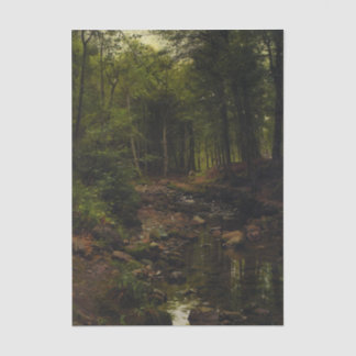 Wooden Landscape by Peder Mork Monsted Seidenpapier