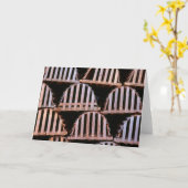Wooden Lobster Traps Horizontal Karte (Gelbe Blume)