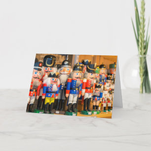 Wooden Nutcrackers Feiertagskarte