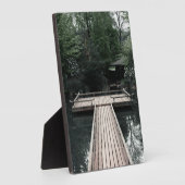 Wooden Pier framed by red Lanterns Fotoplatte (Seite)