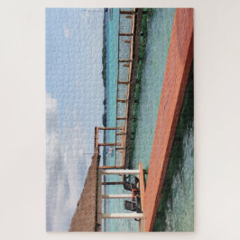 Wooden Pier Over Turquoise Water Puzzle