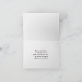 Wooden Row Boat Sympathy Thank You from Family Karte (Innenseite)