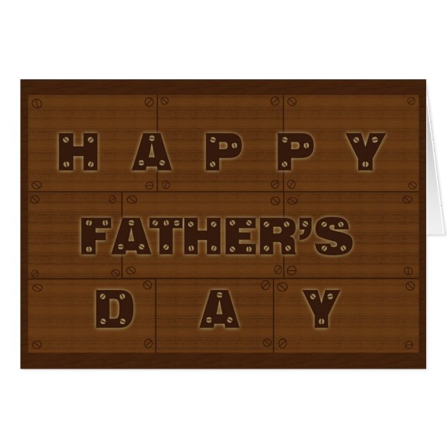 Wooden Vatertag (Vorderseite (Horizontal))